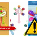 Multiple toys have been recalled by the online retail giant over serious fears a child could swallow a loose part and choke.