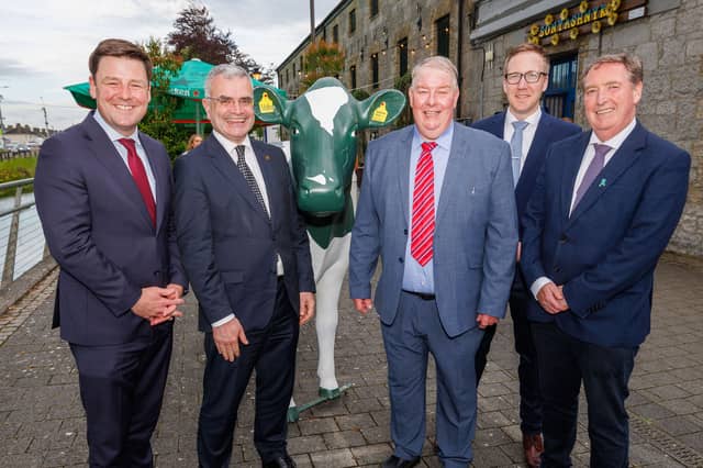 John Clendennen TD, Minister Dara Calleary, John Keena Chairman, Cllr Neil Feighery, Tony McCormack TD