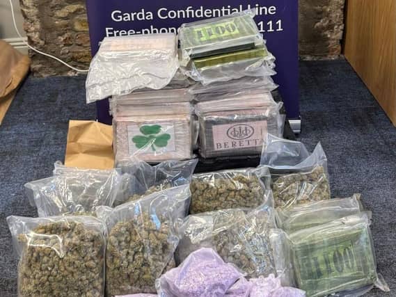 A sample of the seized drugs