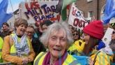 91-year-old woman walks 220km to protest over US military at Co Clare airport