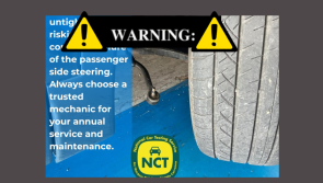 NCT warns drivers of 'simple oversight' that could be fatal if left unchecked
