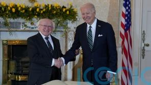 Biden officially welcomed to Irish President’s house in Dublin