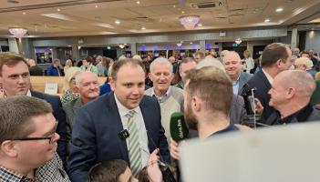 ELECTED: Cathal Crowe re-elected on 15th count in Clare
