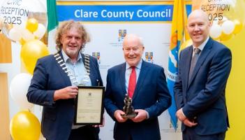 Council awards highest honour to Clare businessman and Ei Electronics founder Mick Guinee
