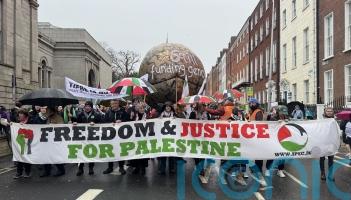 Student tells Dublin protest that leaving family in Gaza was &lsquo;hardest decision&rsquo;