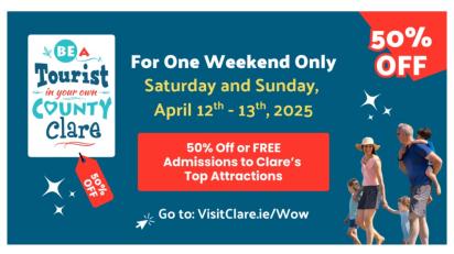 Discover The Banner for Less - Innovative tourism campaign kickstarts Clare’s 2025 tourist season