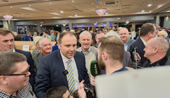 ELECTED: Cathal Crowe re-elected on 15th count in Clare
