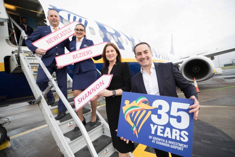 Ryanair adds new routes from Shannon Airport