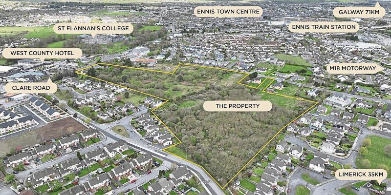 Clare Property Watch: Exciting opportunity to develop 14.2 acres in Ennis