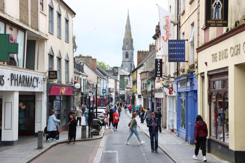 Ennis designated a Rent Pressure Zone as average monthly rents rise above  €1,000 in Clare 