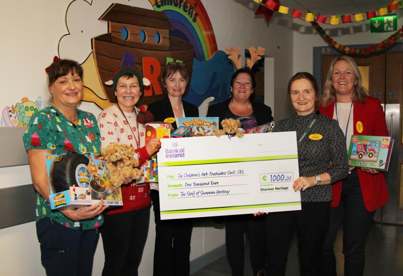 Shannon Heritage staff raises funds for Children's Ark unit at UHL