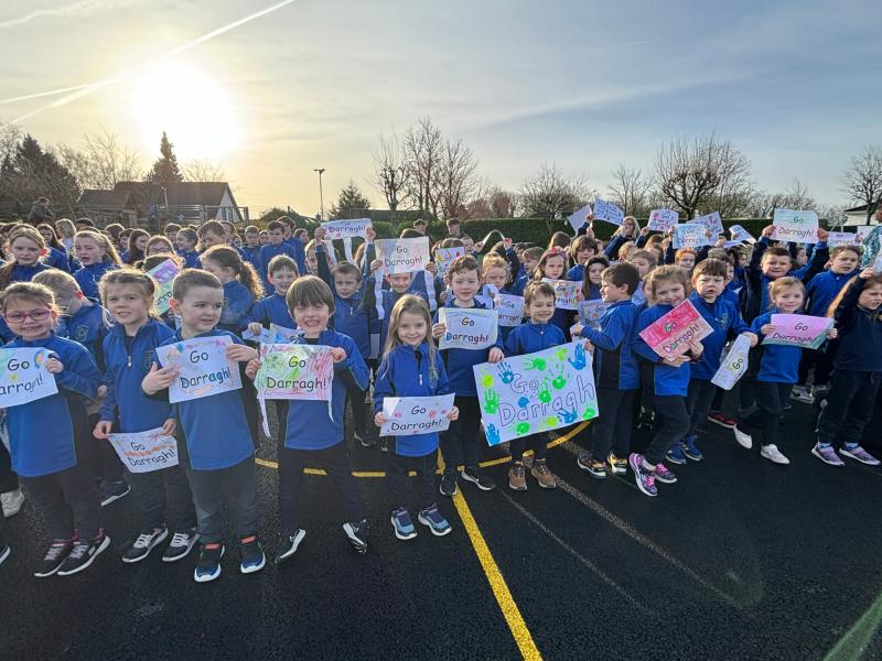 Huge excitement at a local school as RTÉ cameras make a visit 