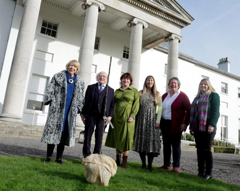 President Higgins gets gift from Clare group in memory of his late dog