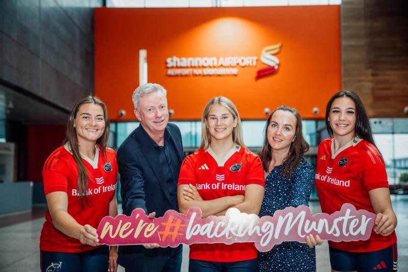 Shannon Airport announce sponsorship of Munster Women's Rugby