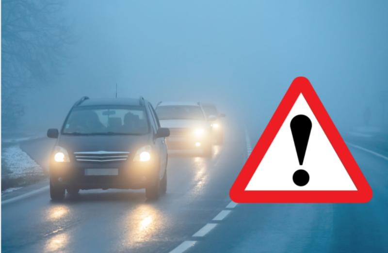 ALERT: Met Éireann issues warning to motorists as dense fog is forecast for 11 counties