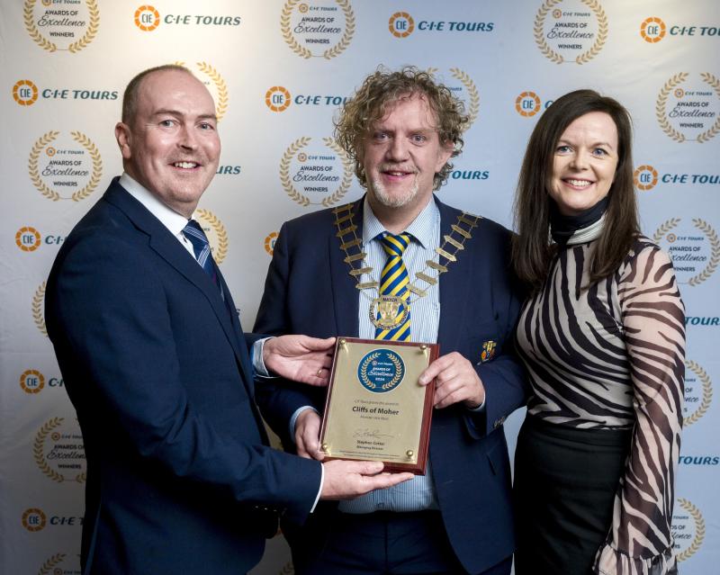 Cliffs of Moher wins prestigious award with impressive visitor satisfaction rating