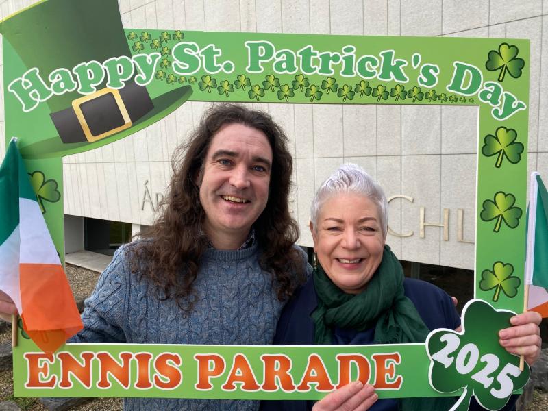 Ennis GP and Women’s Health advocate Dr Máire Finn and Ennis based Uilleann Piper Blackie O’Connell have been announced as the grand marshals for this year’s Ennis St Patrick’s Day parade