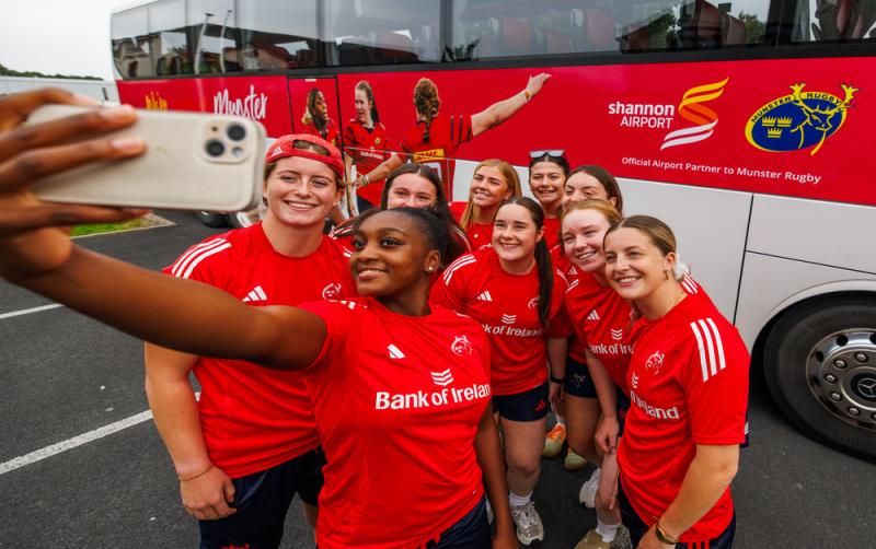 Shannon Airport and Munster Rugby women’s team join forces for special send-off