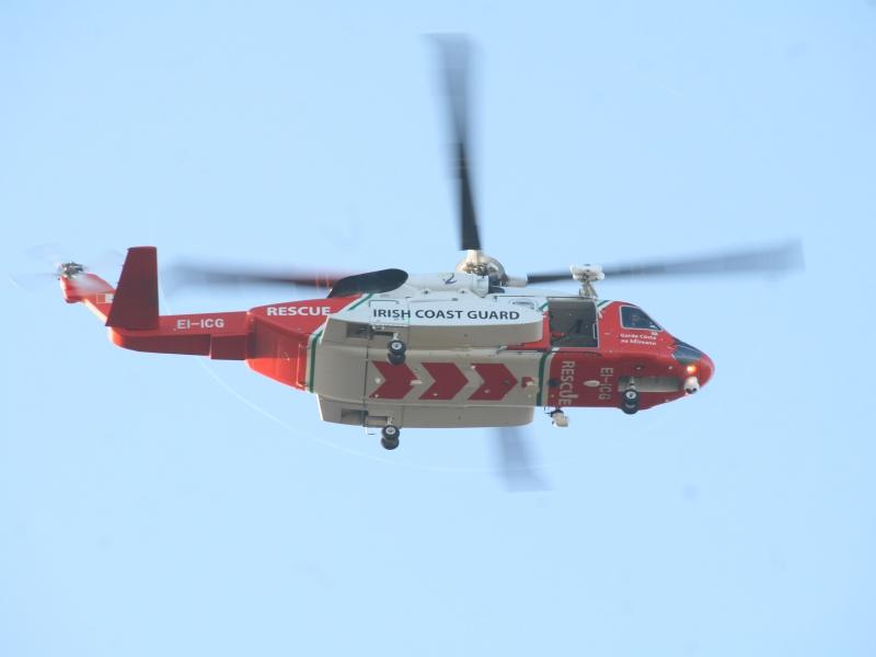 The Shannon-based Rescue 115 is assisting in the searches in Limerick