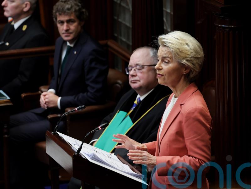 Ireland ‘knows what it means to struggle for right to exist’, says von der Leyen