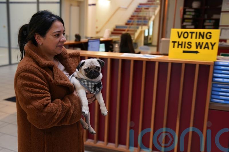 In Pictures: Voters and a pug cast their ballots in the Irish General Election